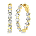 IonCaCel VerThDor 14K White Gold Diamond Fashion Earrings