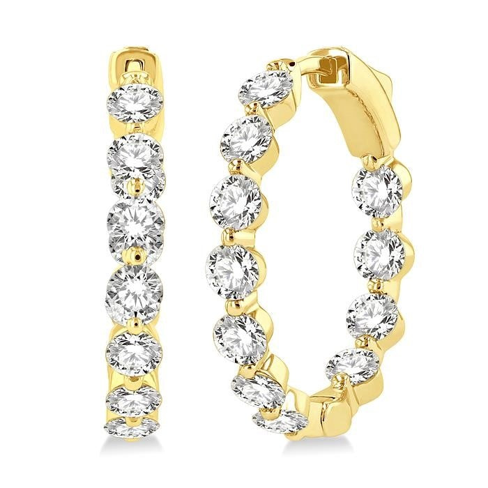 IonCaCel VerThDor 14K White Gold Diamond Fashion Earrings