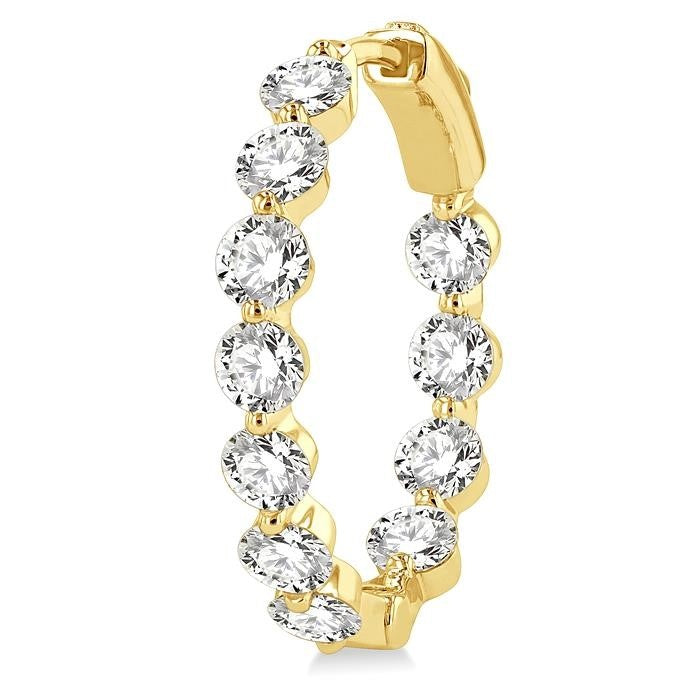 IsLinVel 14K White Gold Diamond Fashion Earrings