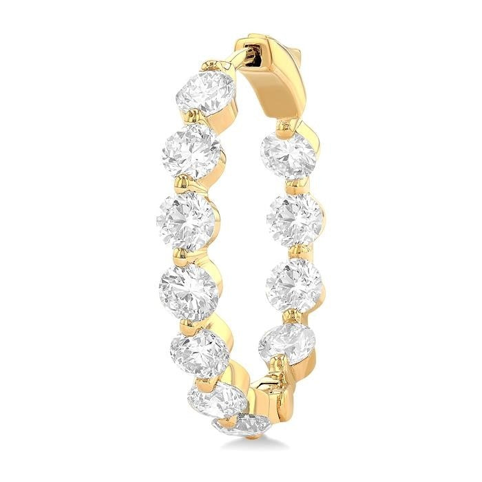 LinSolIs 14K White Gold Diamond Fashion Earrings