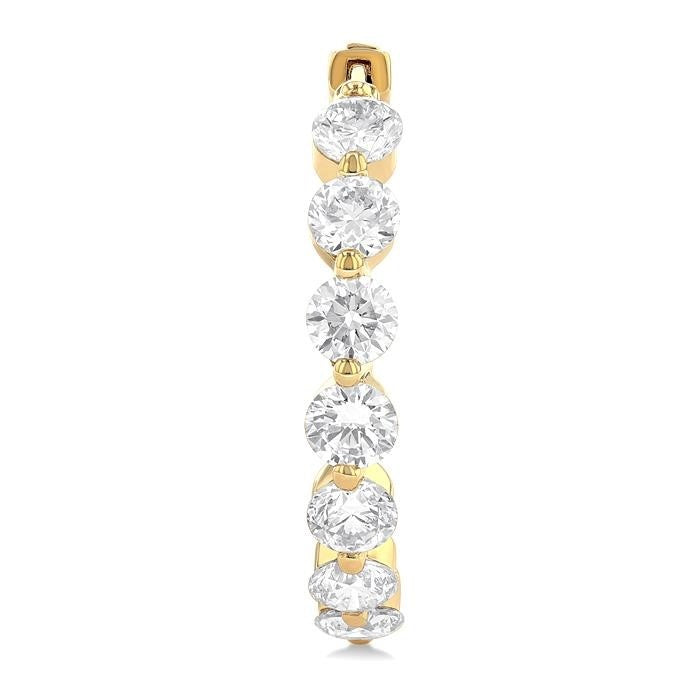 LinSolIs 14K White Gold Diamond Fashion Earrings
