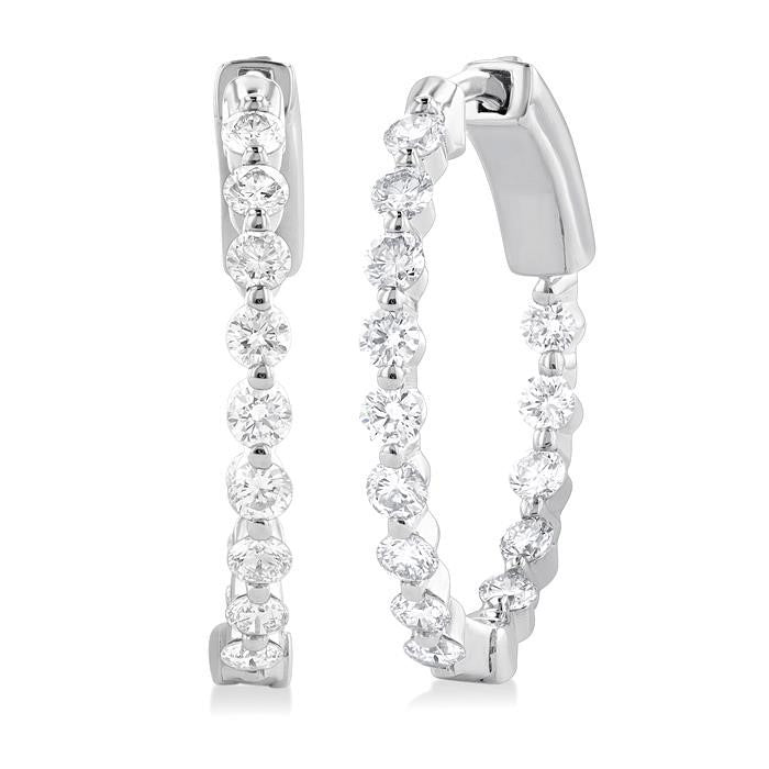 Inside-Out Diamond Hoop Earrings