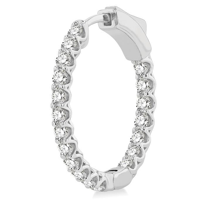 Inside-Out Diamond Hoop Earrings