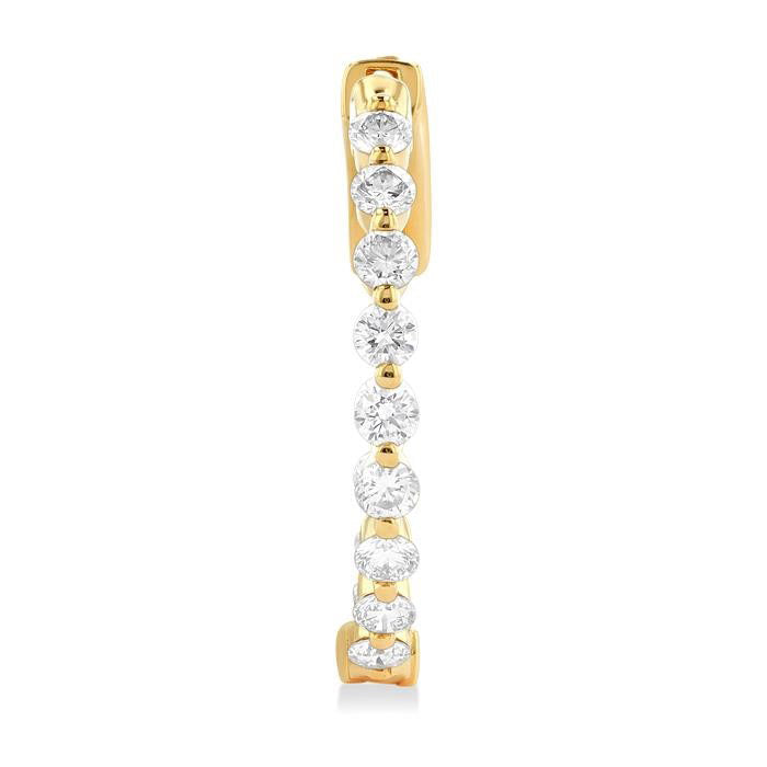 Inside-Out Diamond Hoop Earrings