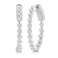 NoArVio ZenDorLux 14K White Gold Diamond Fashion Earrings