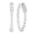NoArVio ZenDorLux 14K White Gold Diamond Fashion Earrings