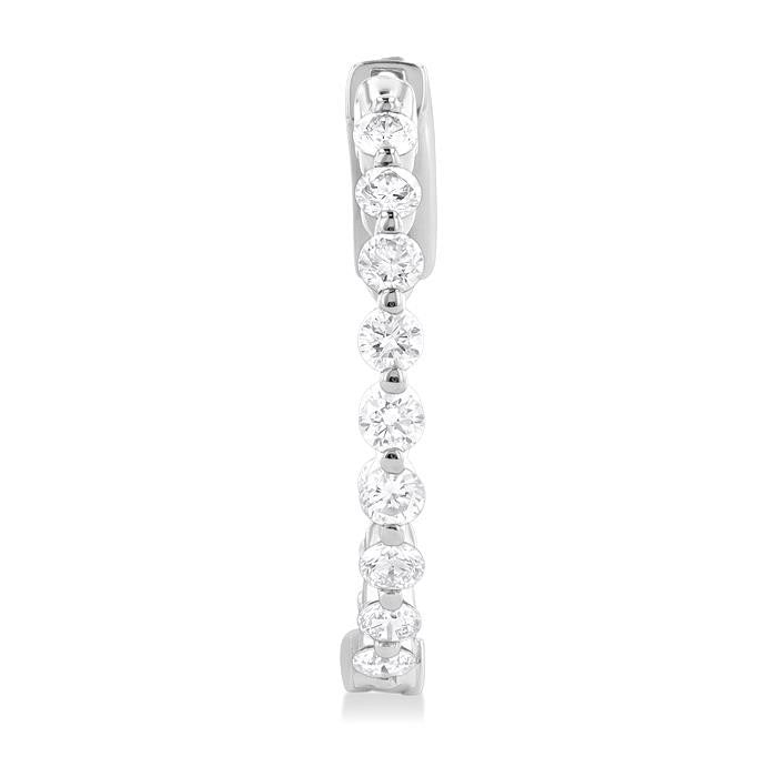 NoArVio ZenDorLux 14K White Gold Diamond Fashion Earrings