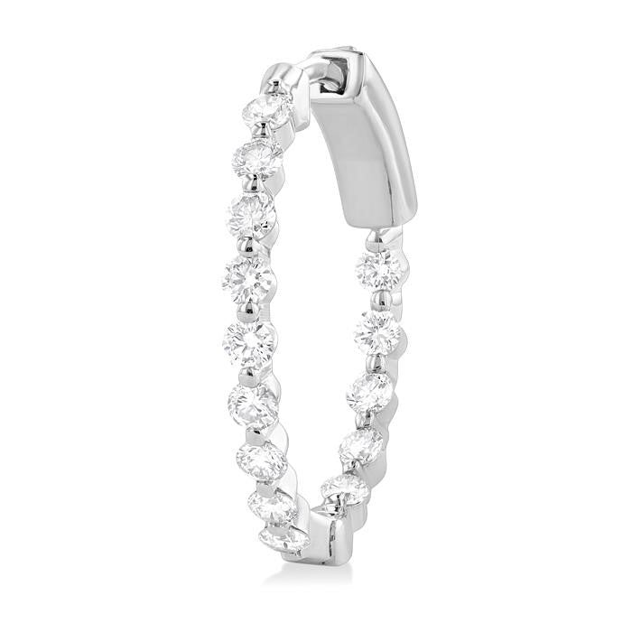 NoArVio ZenDorLux 14K White Gold Diamond Fashion Earrings