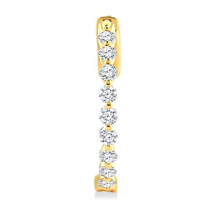 CaElLys 14K White Gold Diamond Fashion Earrings