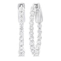 Inside-Out Diamond Round Hoop Earrings