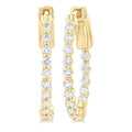 Inside-Out Diamond Round Hoop Earrings