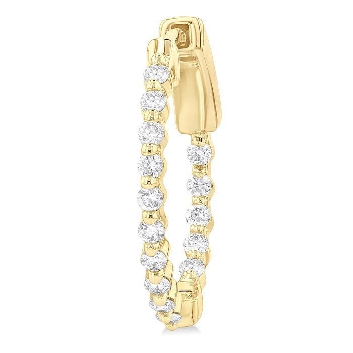 PhoCaMir 14K White Gold Diamond Fashion Earrings