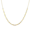 1 Ctw Halfway Bamboo Internodes Round Cut Diamond Fashion Necklace in 14K Yellow Gold