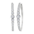 Graduated Riviera Diamond Hoop Earrings