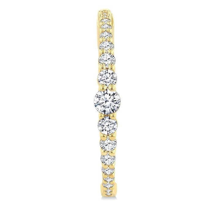 Graduated Riviera Diamond Hoop Earrings