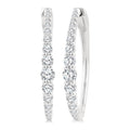 Graduated Riviera Diamond Hoop Earrings