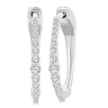 Graduated Riviera Diamond Hoop Earrings