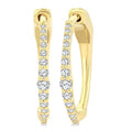 Graduated Riviera Diamond Hoop Earrings