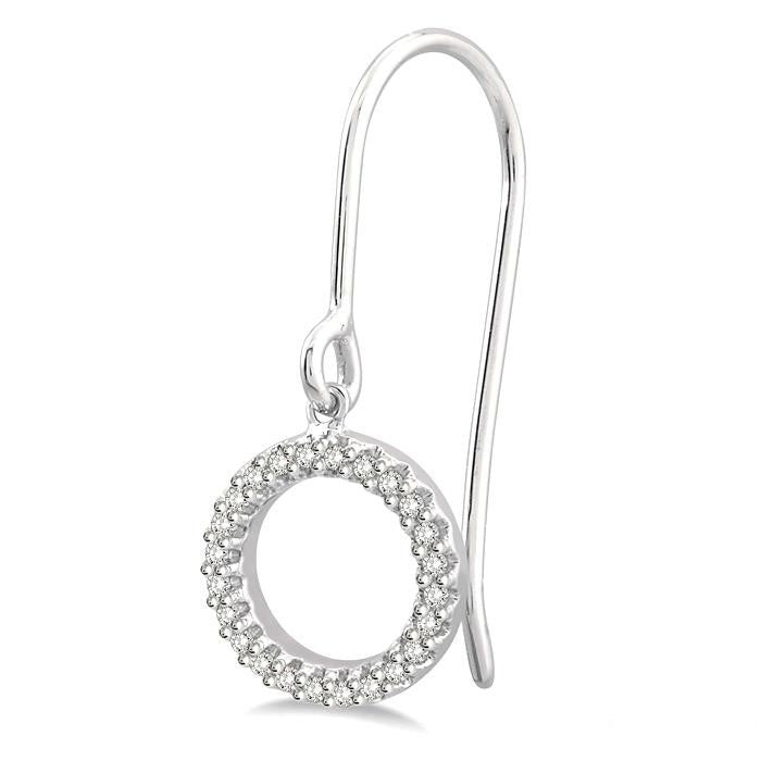 Circle Diamond Fashion Earrings