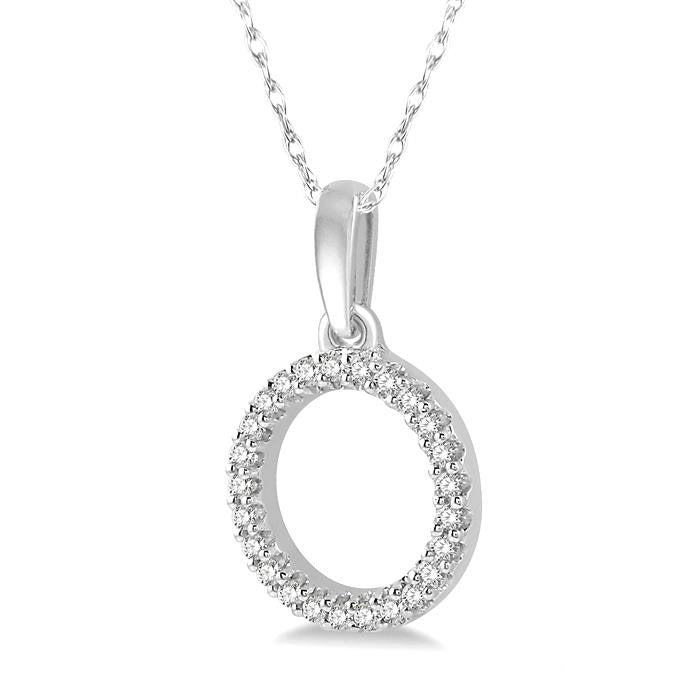 Vellum Circle Petite Diamond Fashion Pendant