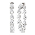 Inside-Out Pear Shape Diamond Hoop Earrings