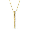 Aquila Mistral Vertical Bar Diamond Pendant