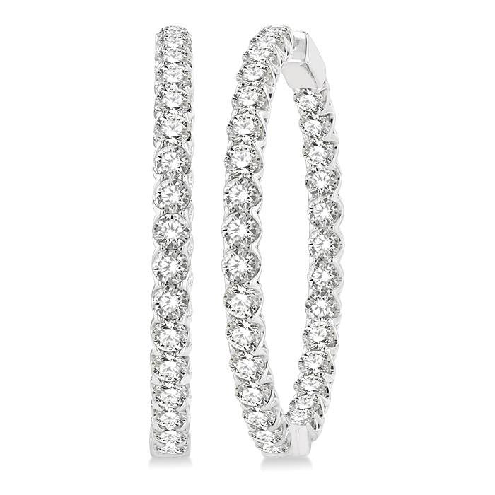 Inside-Out Diamond Hoop Earrings