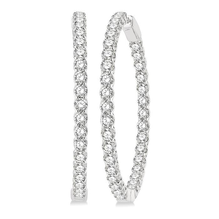Inside-Out Diamond Hoop Earrings