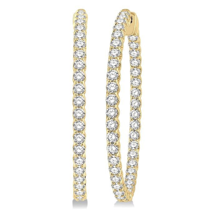Inside-Out Diamond Hoop Earrings