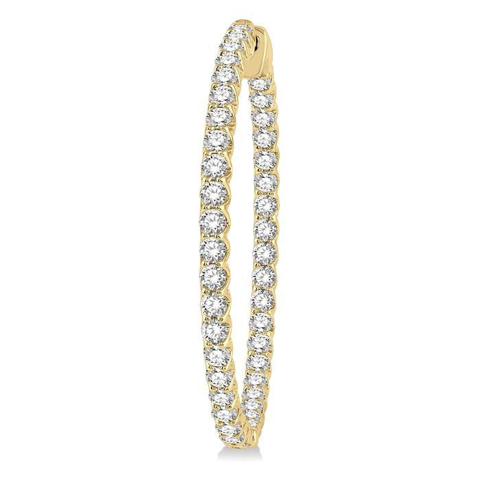 Inside-Out Diamond Hoop Earrings