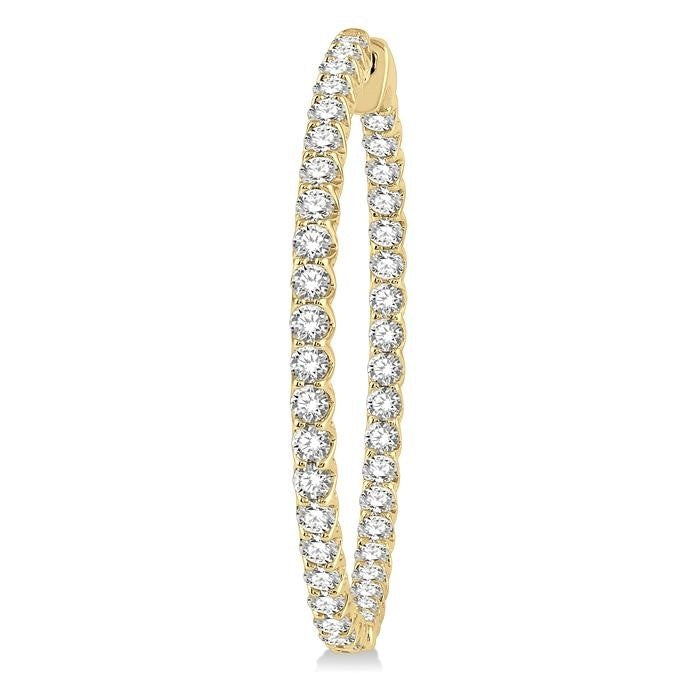 Inside-Out Diamond Hoop Earrings