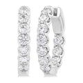 Inside-Out Diamond Round Hoop Earrings