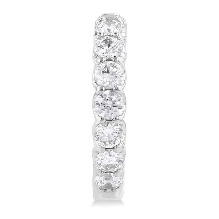 Inside-Out Diamond Round Hoop Earrings