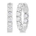 Inside-Out Diamond Round Hoop Earrings