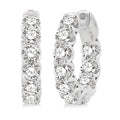 Inside-Out Diamond Round Hoop Earrings