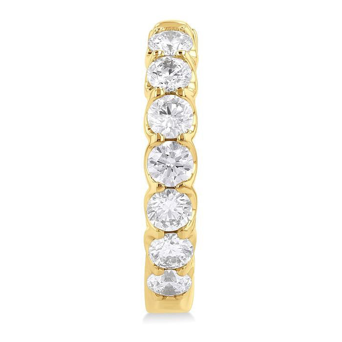 Inside-Out Diamond Round Hoop Earrings
