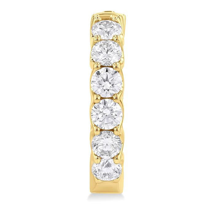 Inside-Out Diamond Round Hoop Earrings