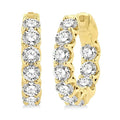 Inside-Out Diamond Round Hoop Earrings