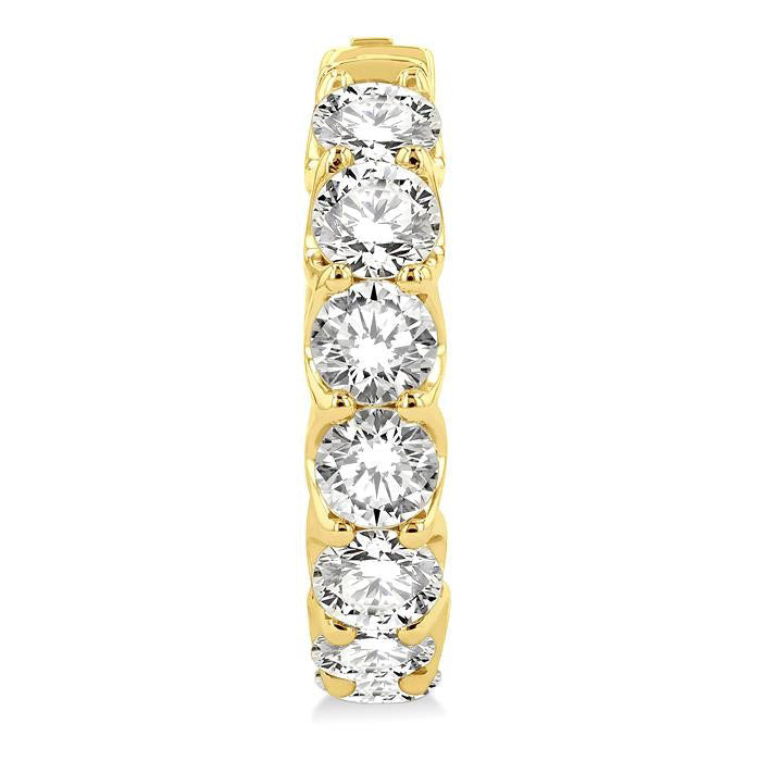 Inside-Out Diamond Round Hoop Earrings