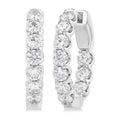Inside-Out Diamond Round Hoop Earrings