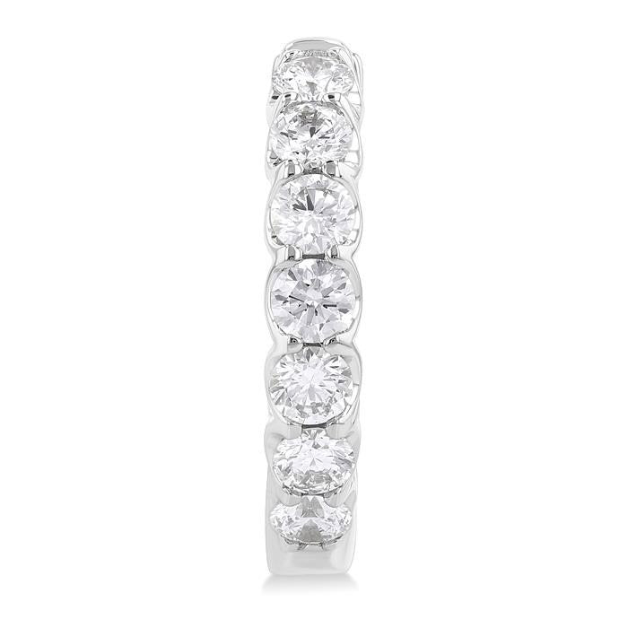 Inside-Out Diamond Round Hoop Earrings