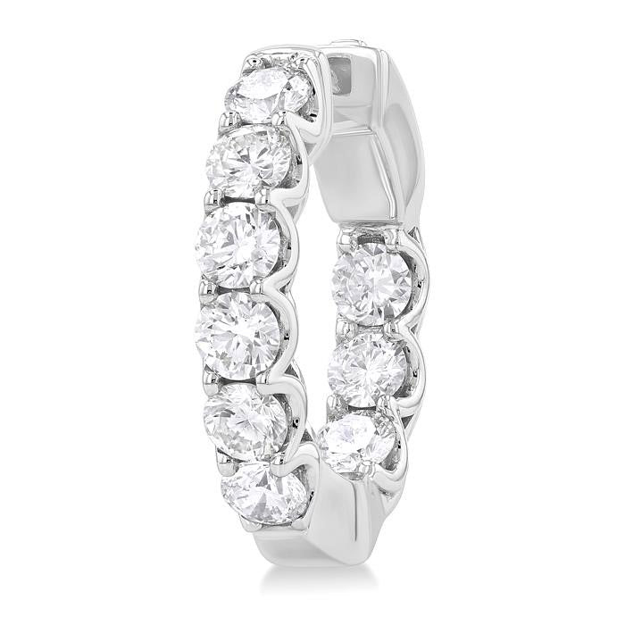 DorLuxZen 14K White Gold Diamond Earrings