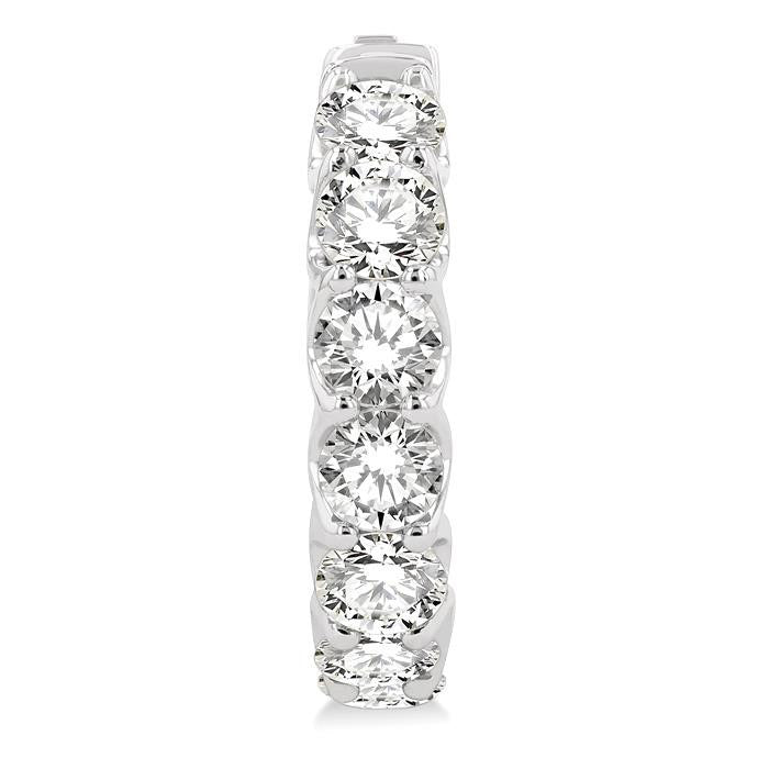 IsLinVio 14K White Gold Diamond Earrings