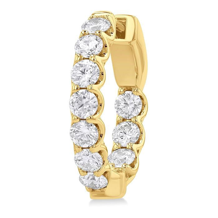 OraXeIon 14K White Gold Diamond Earrings
