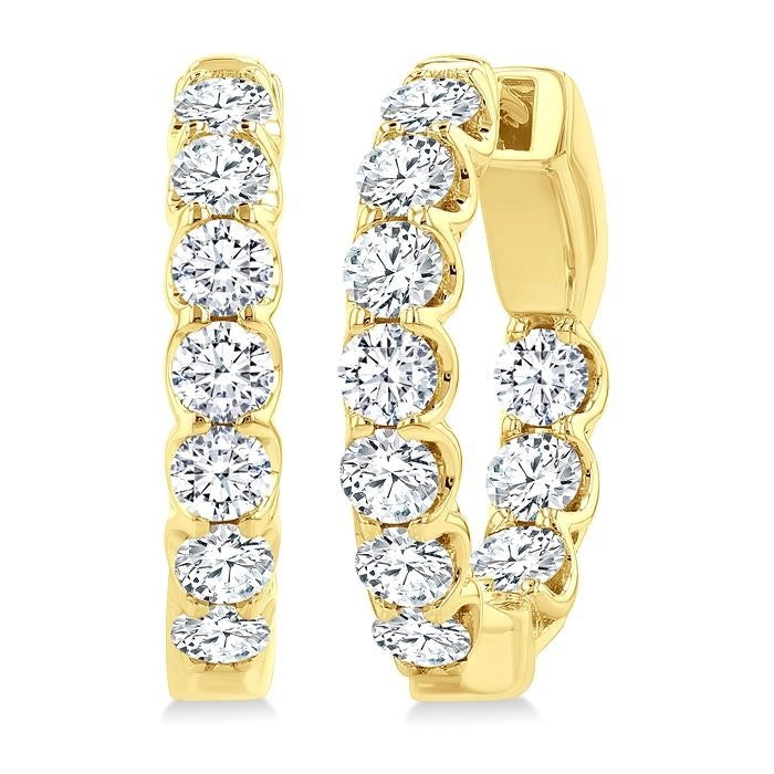 OraXeIon 14K White Gold Diamond Earrings