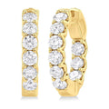 SolNoPho 14K White Gold Diamond Earrings