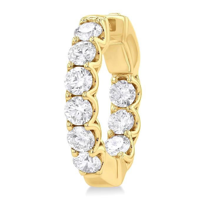 SolNoPho 14K White Gold Diamond Earrings