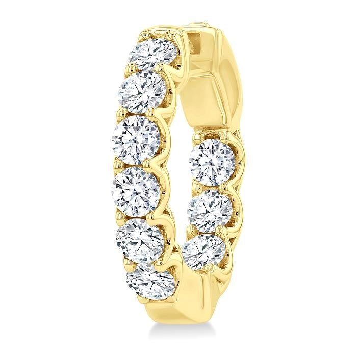 SolNoPho 14K White Gold Diamond Earrings