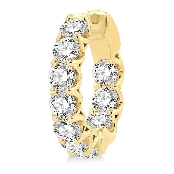 LysVioDor 14K White Gold Diamond Earrings
