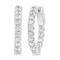Inside-Out Diamond Round Hoop Earrings